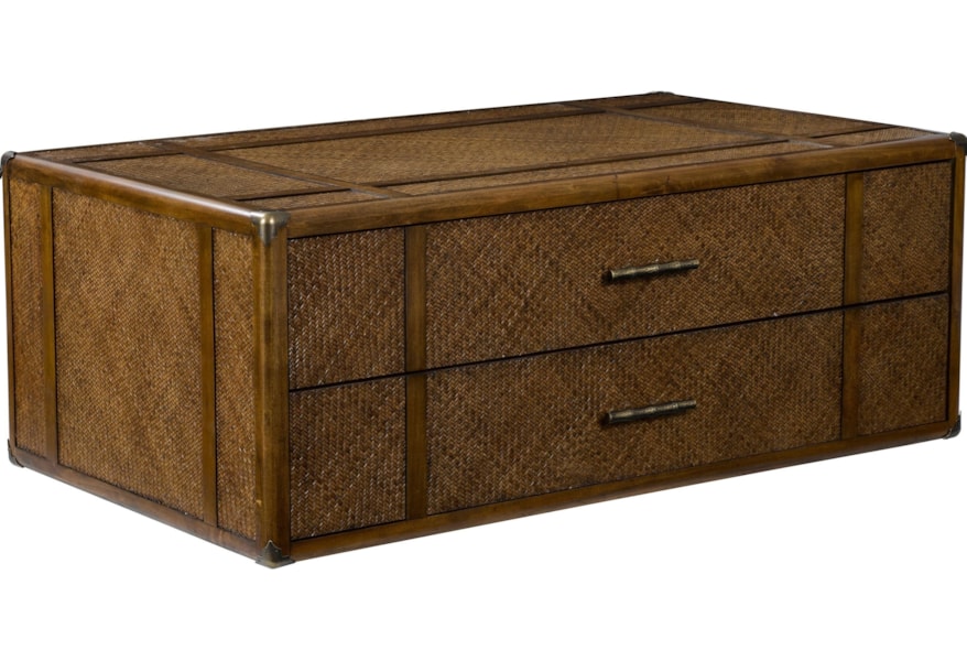 Broyhill Furniture Amalie Bay 4548 015 Fully Padded Raffia Trunk