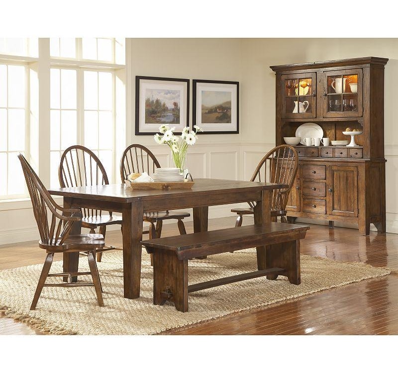 Broyhill Furniture Attic Rustic Leg Dining Table With Leaves ... Broyhill Furniture Attic Rustic Leg Dining Table With Leaves ...