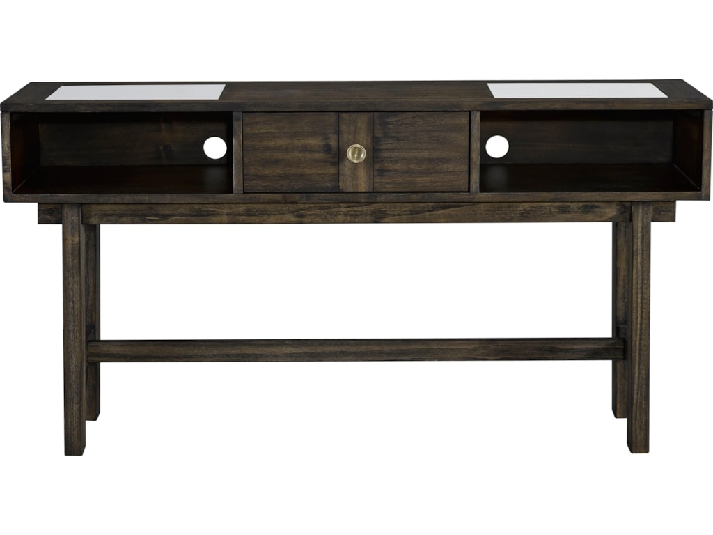 Broyhill Furniture Blythewood Sofa Console Table With Gl Inserts Broyhill Furniture Blythewoodsofa Console Table