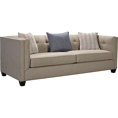 Broyhill Furniture Bryn Sofa With Sleek Tuxedo Arms Lindy S Broyhill Furniture Bryn Sofa With Sleek Tuxedo Arms