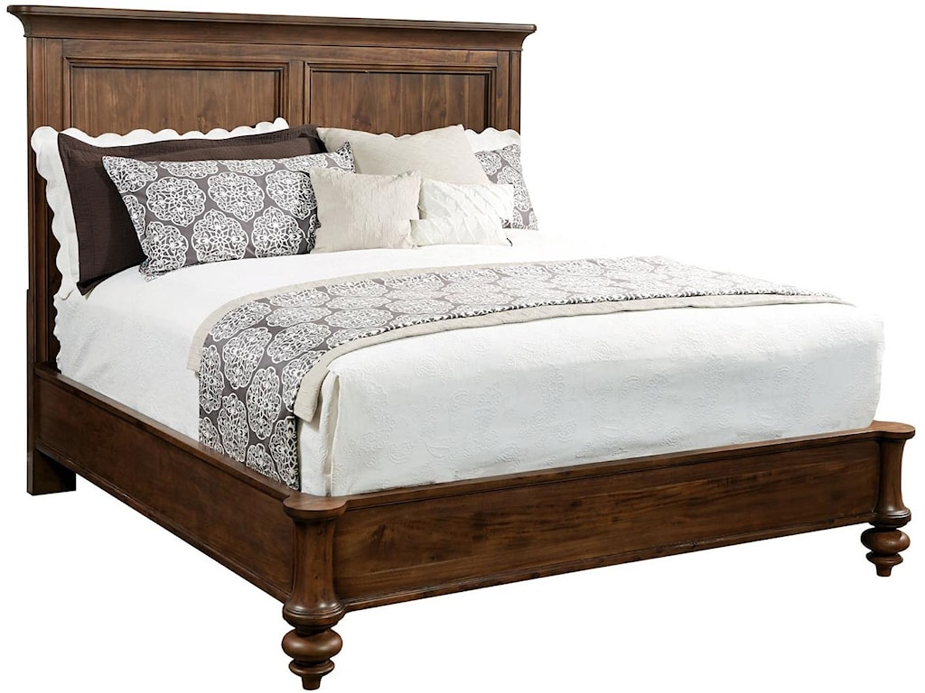 Broyhill Furniture Cascade California King Panel Bed With Turned Feet Find Your Furniture Panel Beds