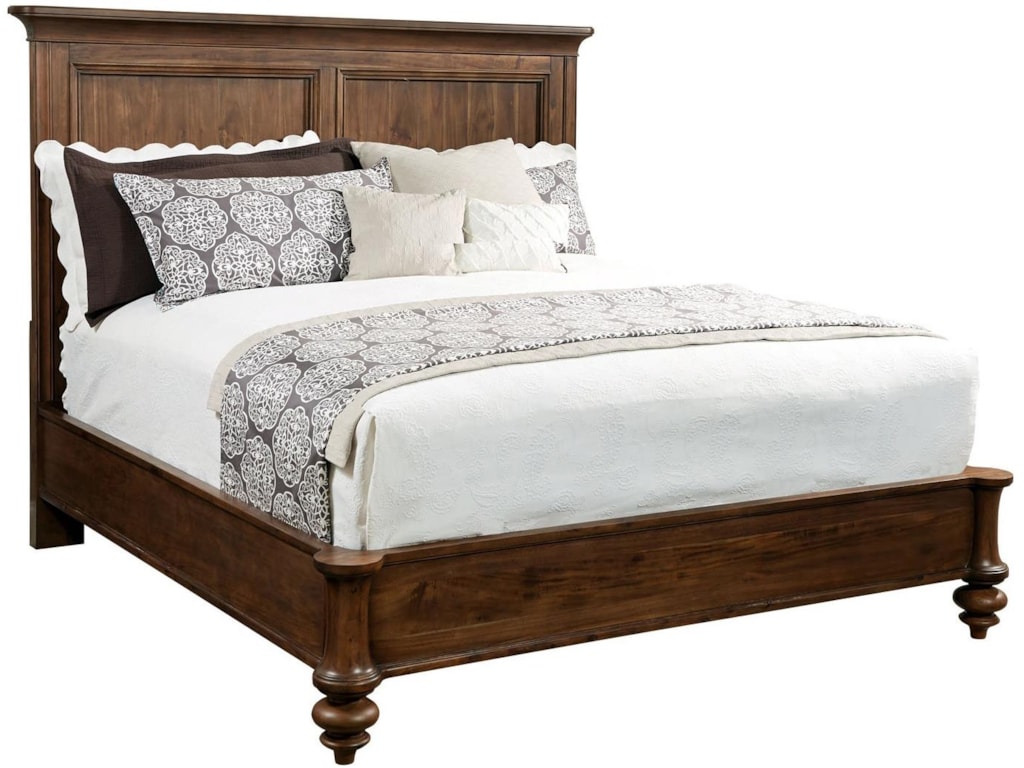 Broyhill Furniture Cascade California King Panel Bed With Turned Feet Find Your Furniture Panel Beds