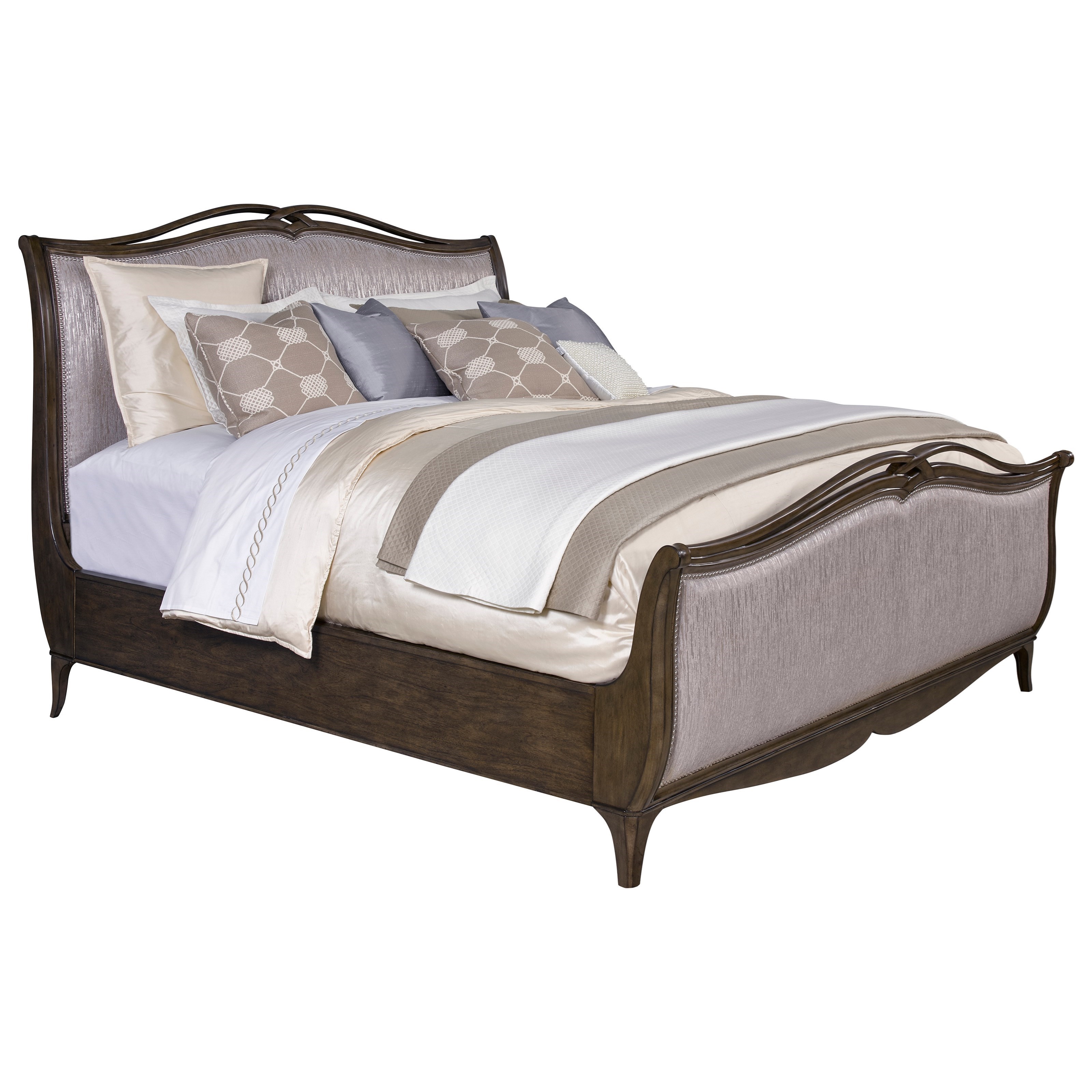 Broyhill Furniture Cashmera California King Upholstered Sleigh Bed Find Your Furniture Sleigh Beds
