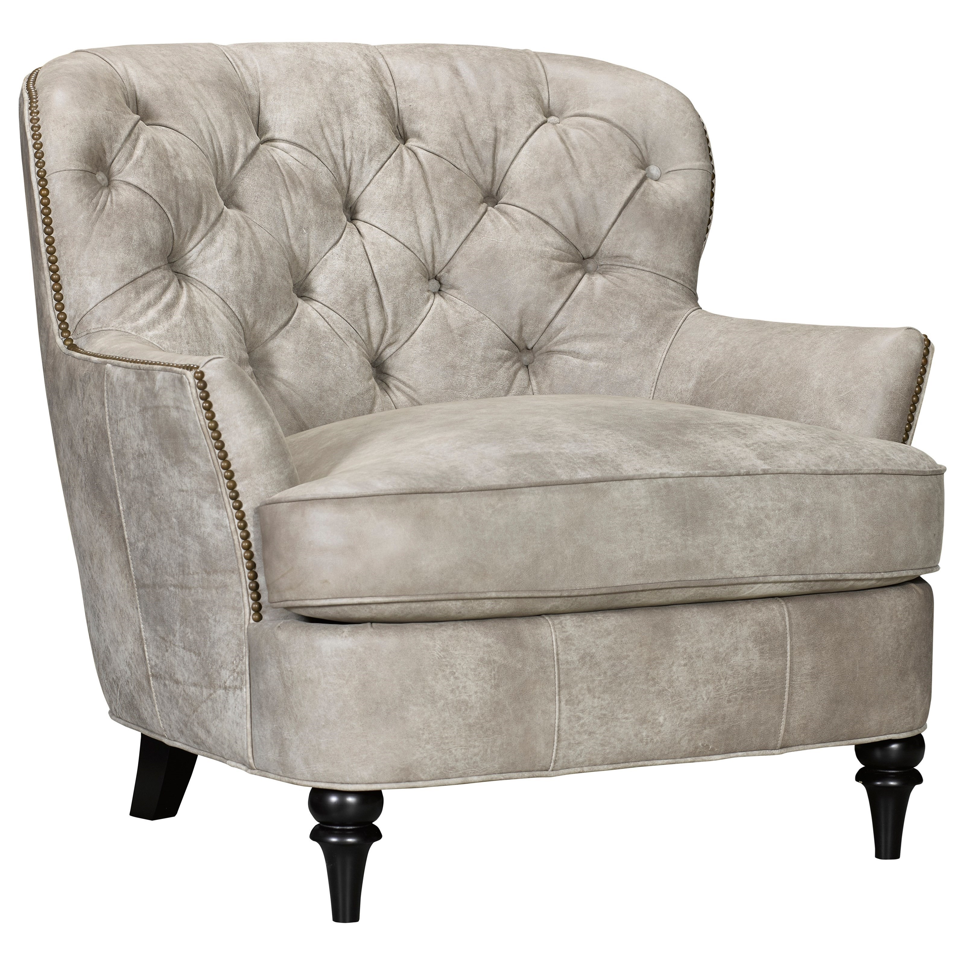 Broyhill Furniture Cherie Button Tufted Chair 1 2 And Ottoman 1 2 With Turned Feet Find Your Furniture Chair Ottoman Sets