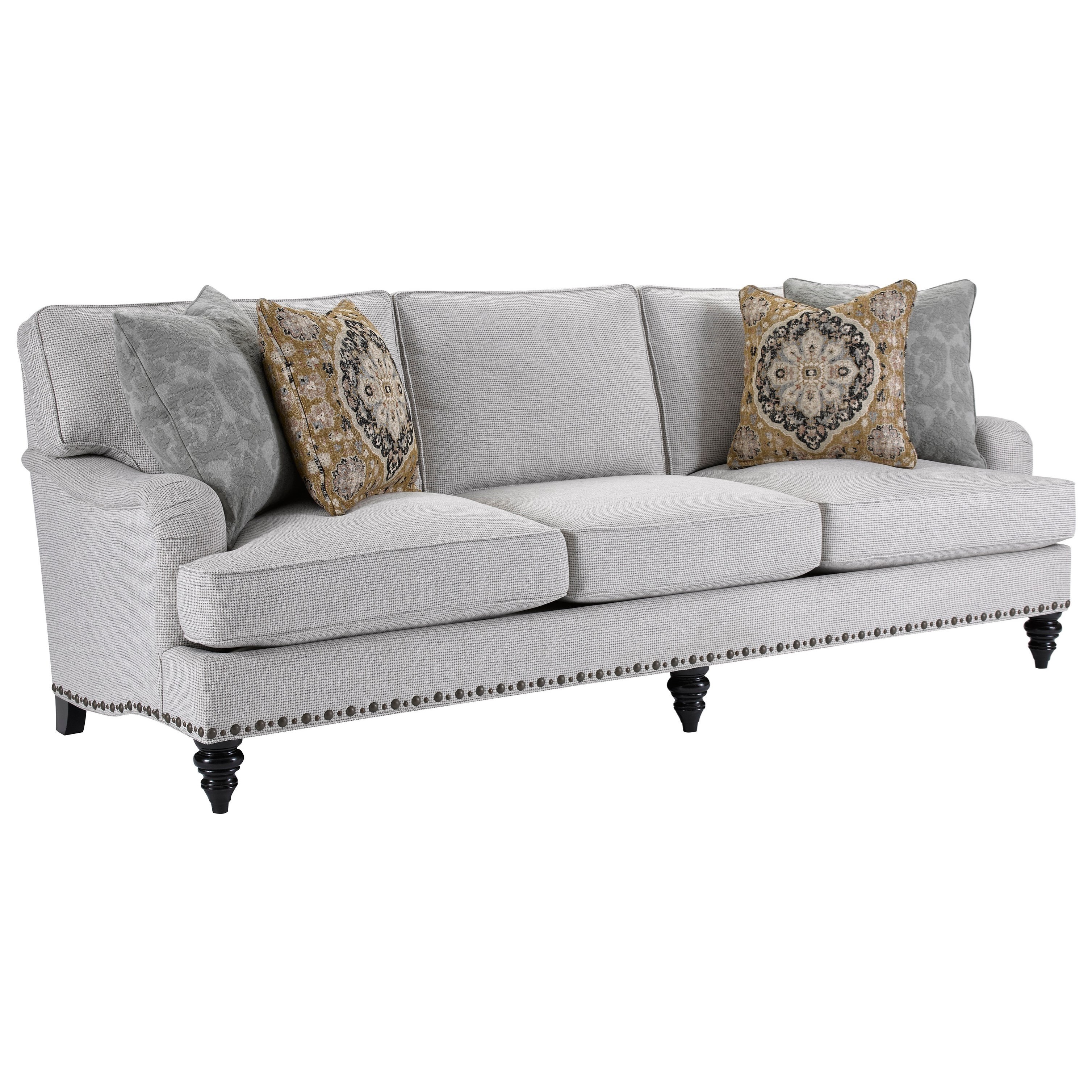 Broyhill Furniture Ester Traditional Sofa with Unique Nailhead Trim Find Your Furniture Sofas