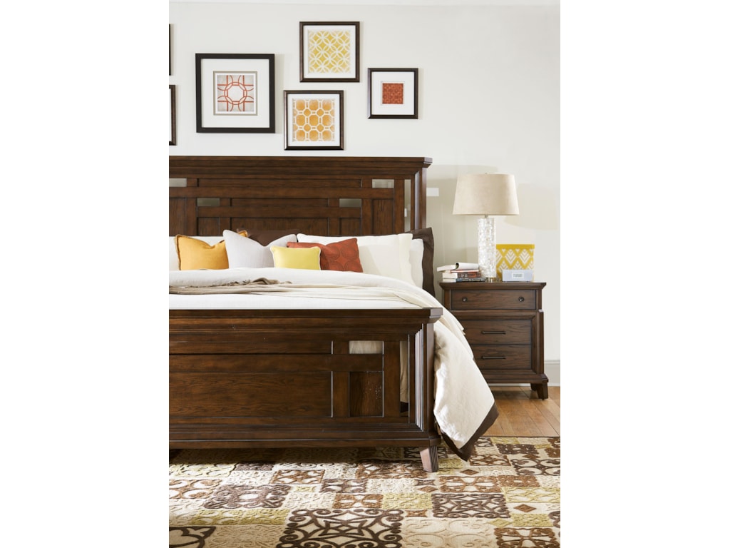 Broyhill Furniture Estes Park King Panel Bed With Cutout Detail And Broyhill Furniture Estes Parkking Panel Bed