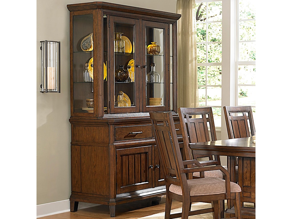 Broyhill Furniture Estes Park China Cabinet With Built In Leaf