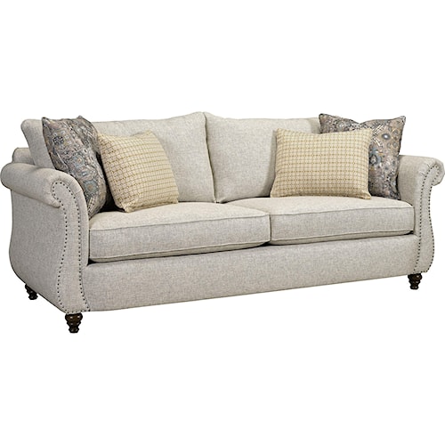 Broyhill Furniture Hattie Traditional Sofa With Nail Head Trim Broyhill Furniture Hattie Traditional Sofa With Nail Head Trim