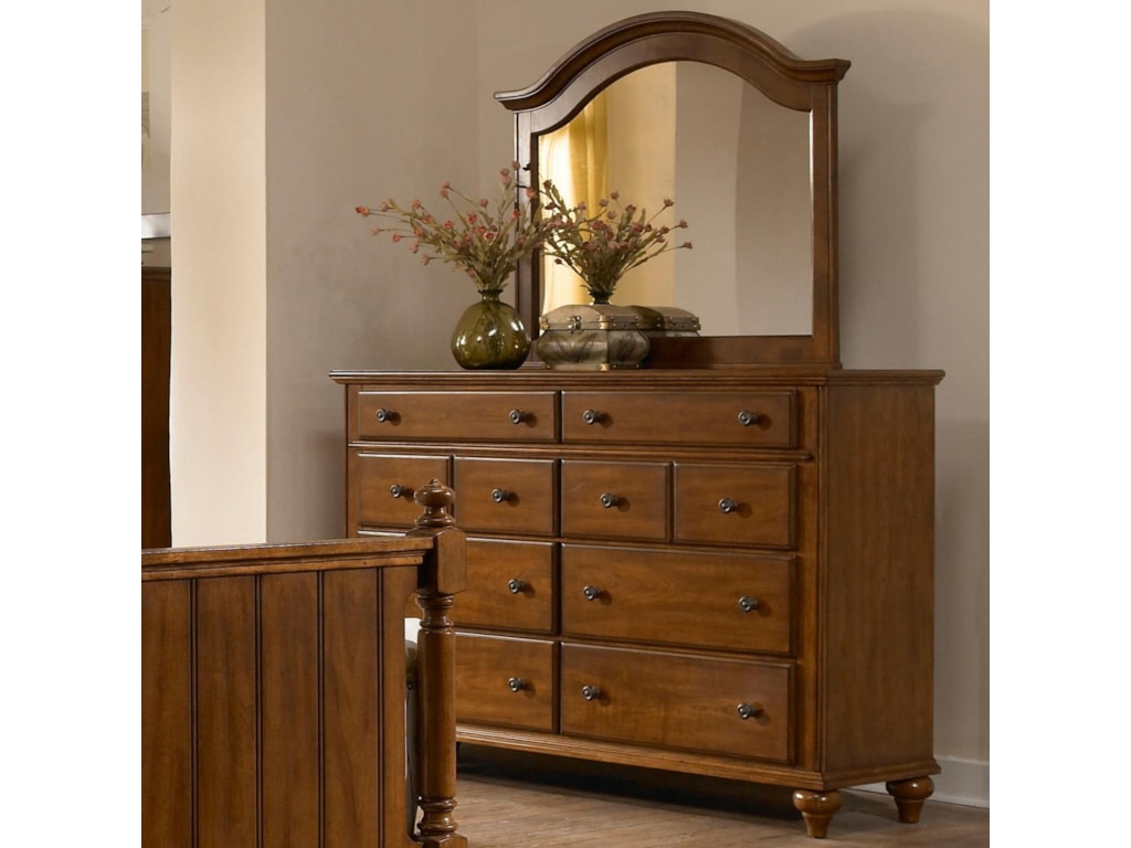 Broyhill Furniture Hayden Place 8 Drawer Dresser And Arched Mirror Broyhill Furniture Hayden Place 8 Drawer Dresser And Arched Mirror Combination