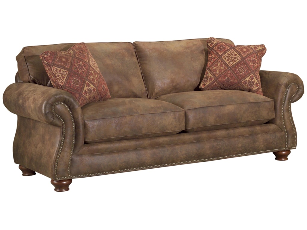 Broyhill Furniture Laramie Sofa Sleeper With Nail Head Trim