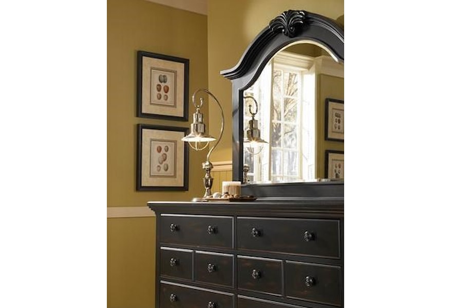 Broyhill Furniture Mirren Pointe Discontinued Arched Panel 7pc Broyhill Furniture Mirren Pointe