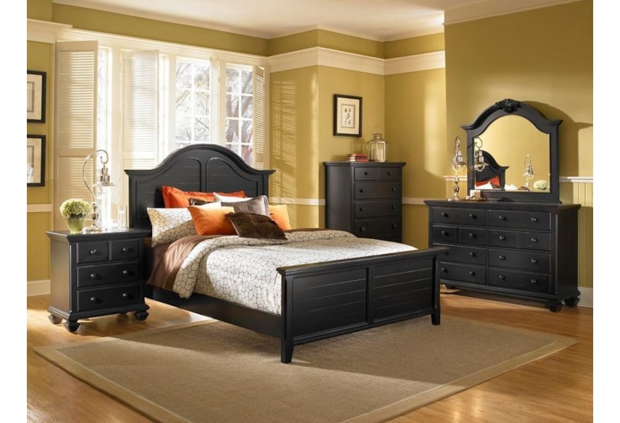 Broyhill Furniture Mirren Pointe Discontinued Arched Panel 7pc Broyhill Furniture Mirren Pointe