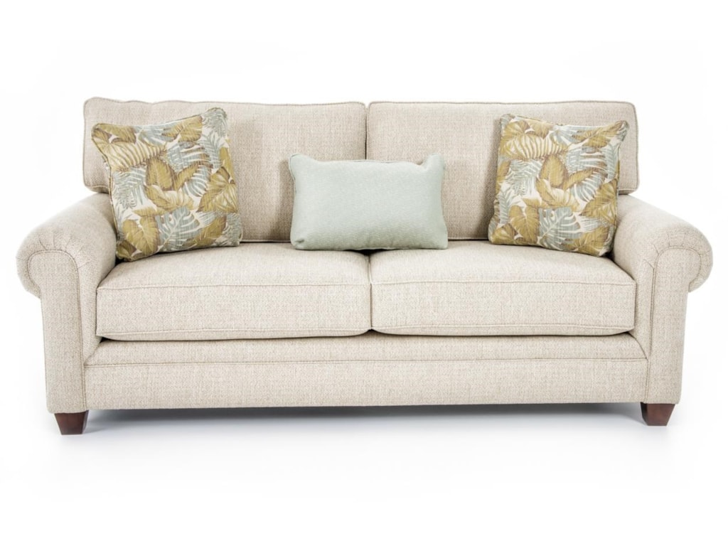 Broyhill Furniture Monica 3678 3 Sofa Transitional With Rolled Broyhill Furniture Monicasofa