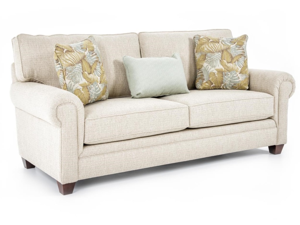 Broyhill Furniture Monica 3678 3 Sofa Transitional With Rolled Broyhill Furniture Monicasofa