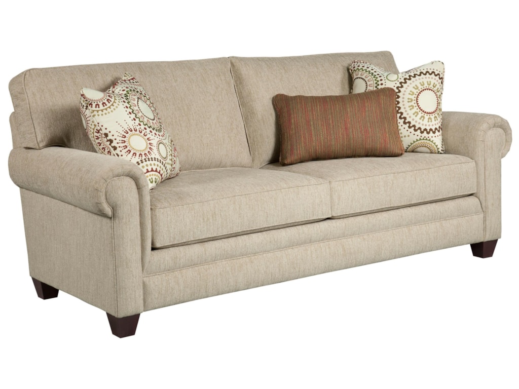 Broyhill Furniture Monica Transitional Queen Air Dream Sleeper Sofa Sofas Broyhill Furniture Monica Queen Air Dream Sleeper Item Shown May Not Represent Exact Features Indicated