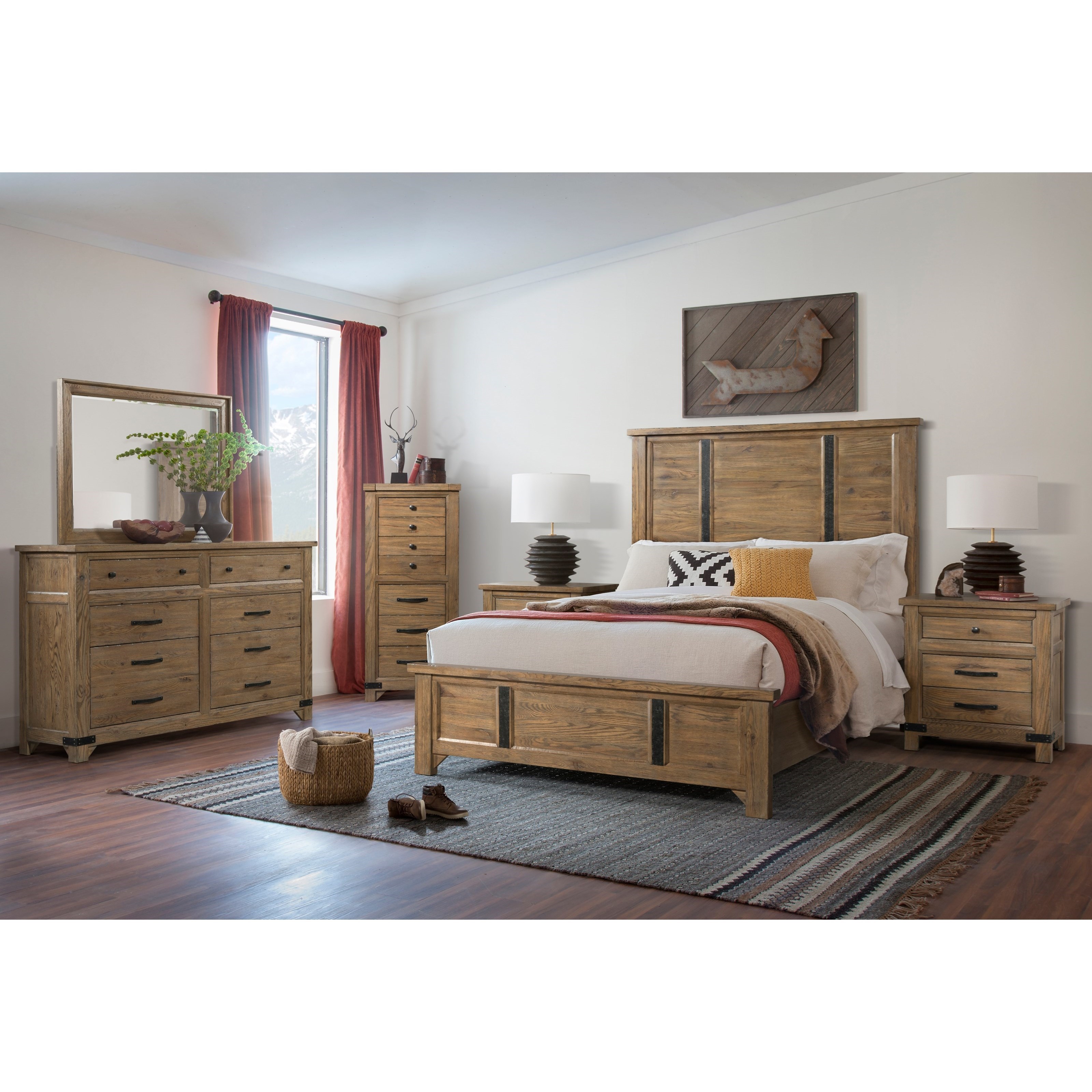 Broyhill Furniture Park City Queen Bedroom Group Westrich
