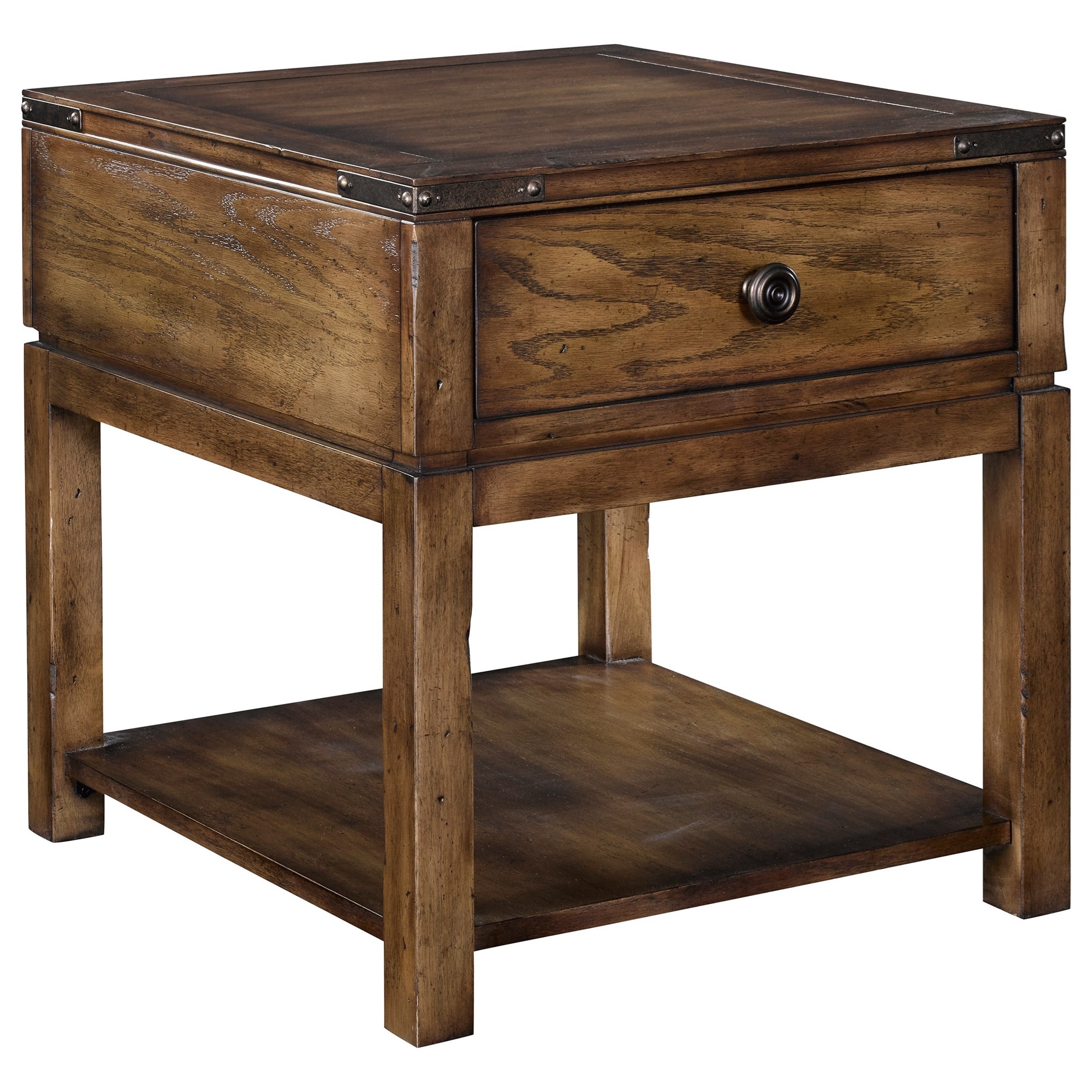 Broyhill Furniture Pike Place 1 Drawer End Table With Open Shelf Find Your Furniture End Tables