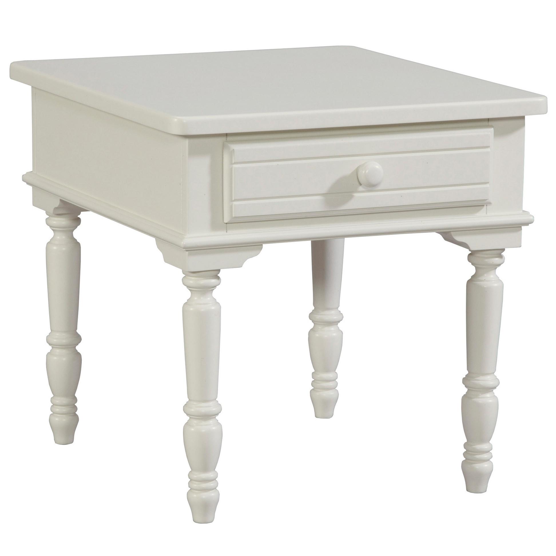 Broyhill Furniture Seabrooke Drawer End Table With Turned Legs Find Your Furniture End Tables