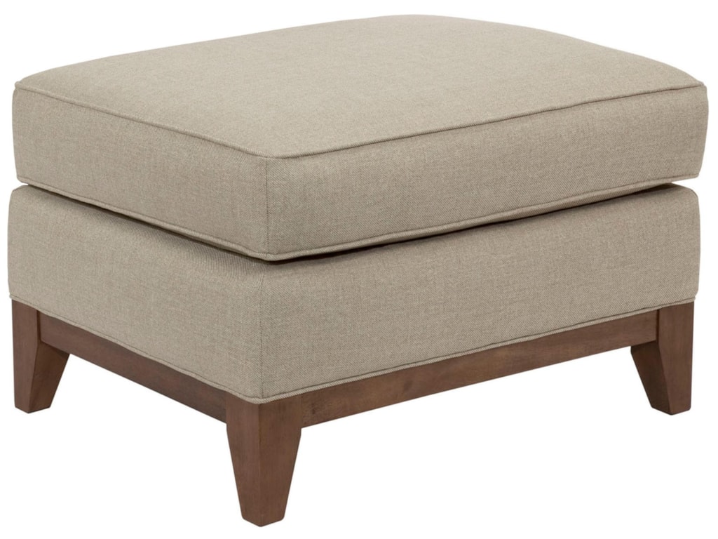 Broyhill designed by GlucksteinHome SuedeQuinn Ottoman
