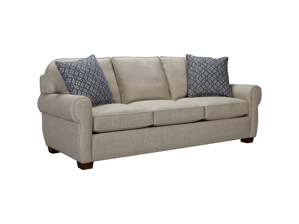 Broyhill Furniture Vedder Casual Sofa With Rounded Seat Back Find Your Furniture Sofas
