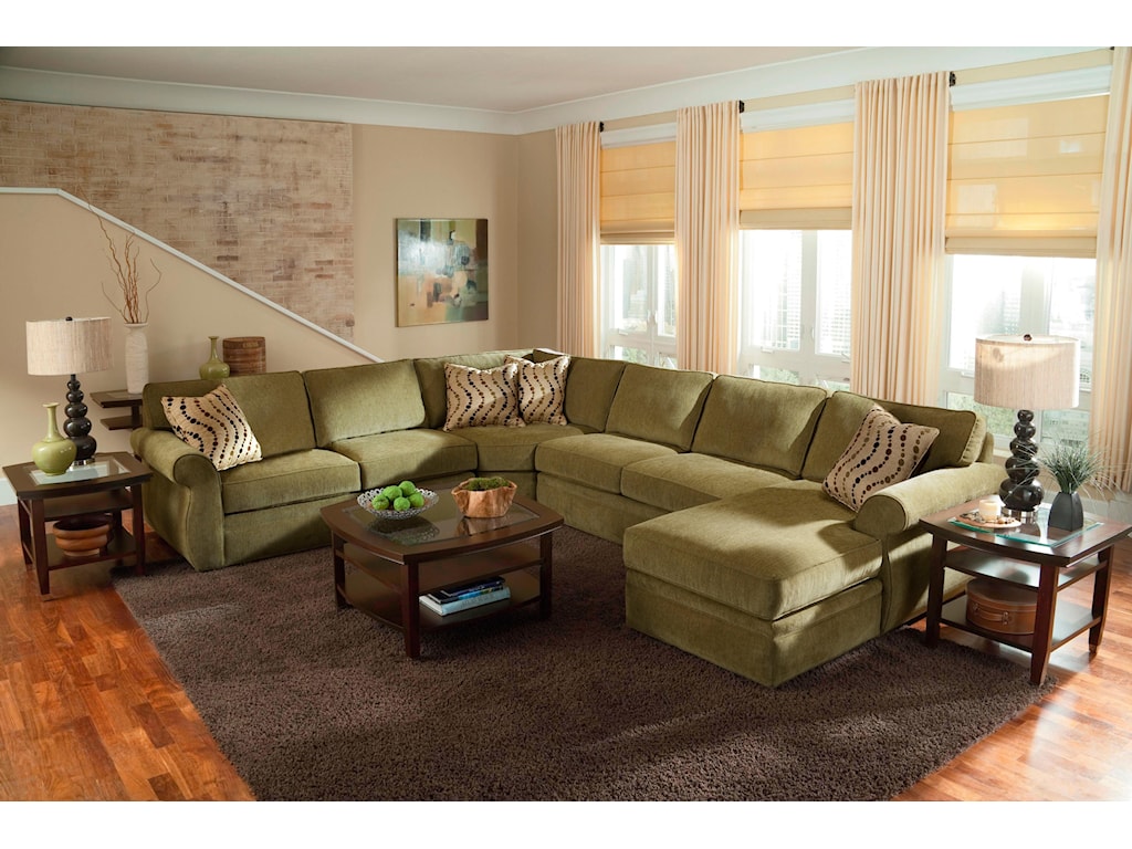 Broyhill Furniture Veronica Chaise Sectional With Sleeper Find Your Furniture Sectional Sofas