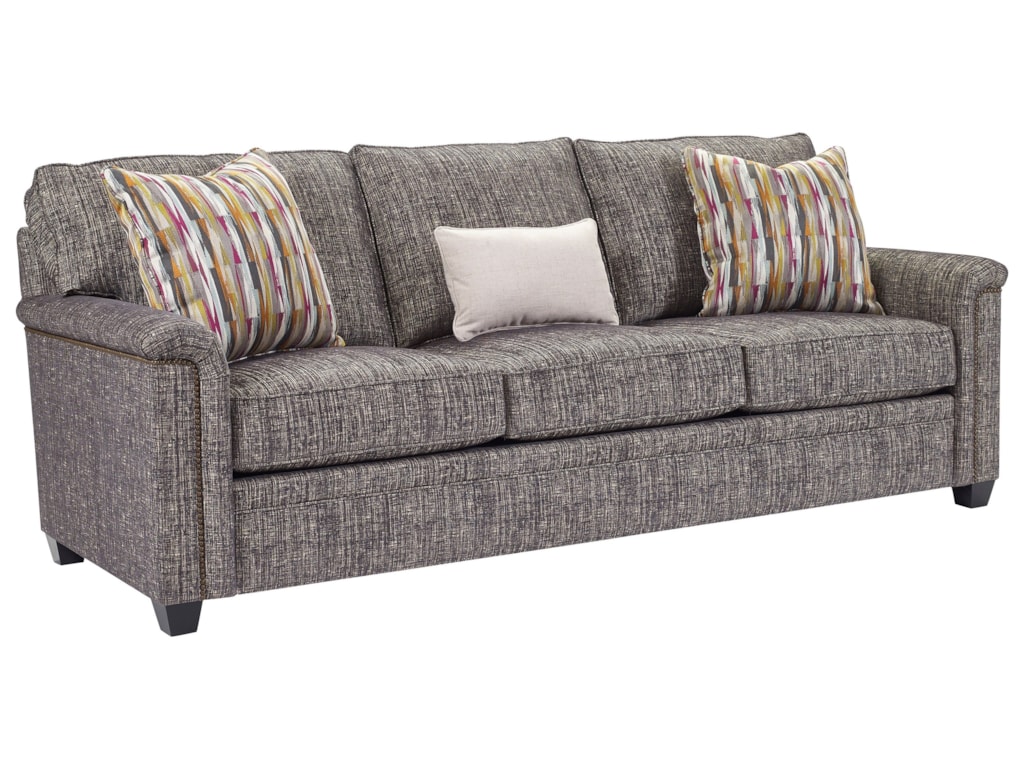 Broyhill Furniture Warren 4287 7a Sleeper Sofa With Nailhead Trim Broyhill Furniture Warrensleeper Sofa W Airdream Mattress