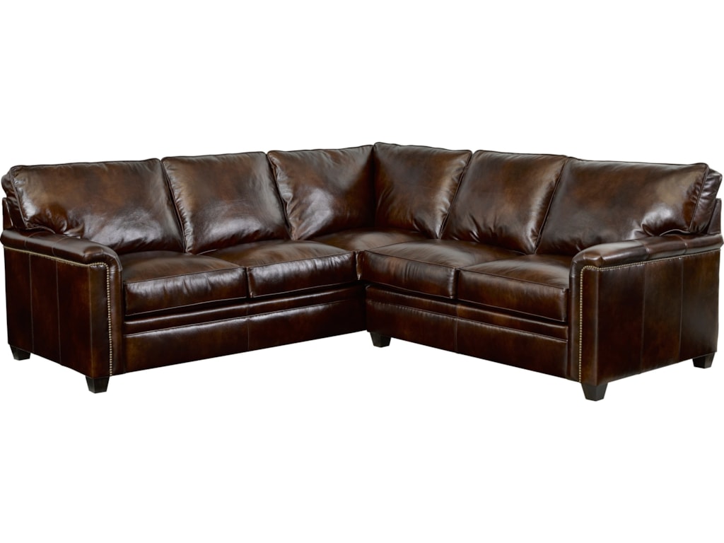 Broyhill Furniture Warren Laf Corner Sofa Sectional With Nail Head Broyhill Furniture Warrensectional Sofa