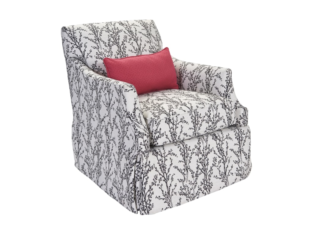 Broyhill Furniture Yves 9054 8 Traditional Swivel Chair With Shapely Broyhill Furniture Yvesswivel Chair