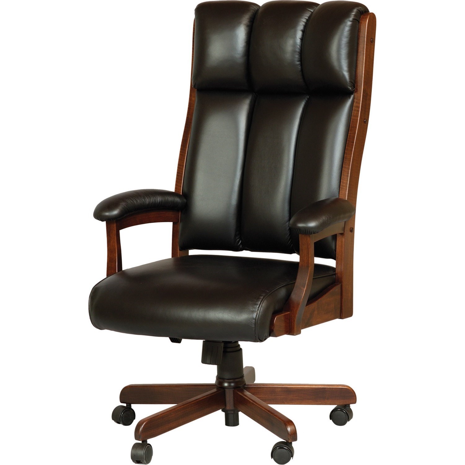 Buckeye Rockers Deck Chairs Clark Executive Chair With Solid Wood Frame Saugerties Furniture Mart Executive Desk Chairs