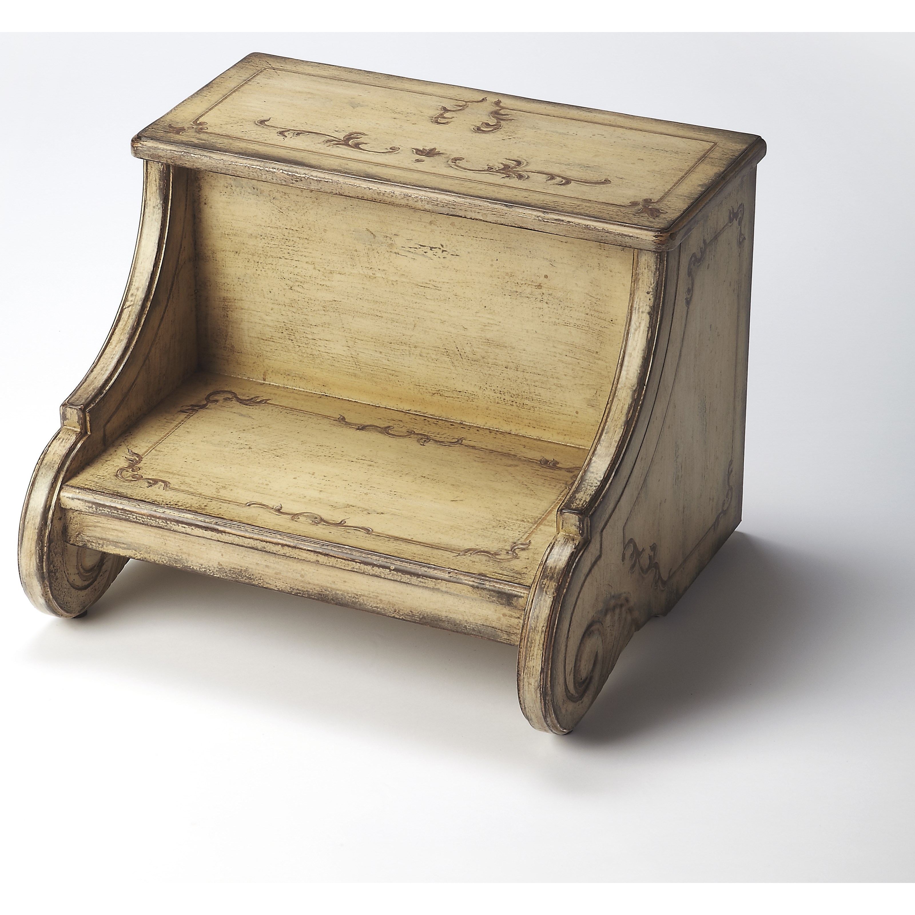 Butler Specialty Company Artist S Originals Sussex Gilted Cream Step Stool Mueller Furniture Misc Accessory