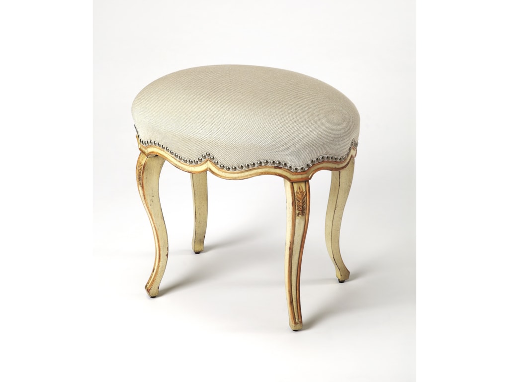 Butler Specialty Company Artist S Originals Michelline Cream Gold Butler Specialty Company Artist S Originals Michelline Cream Gold Painted Vanity Stool