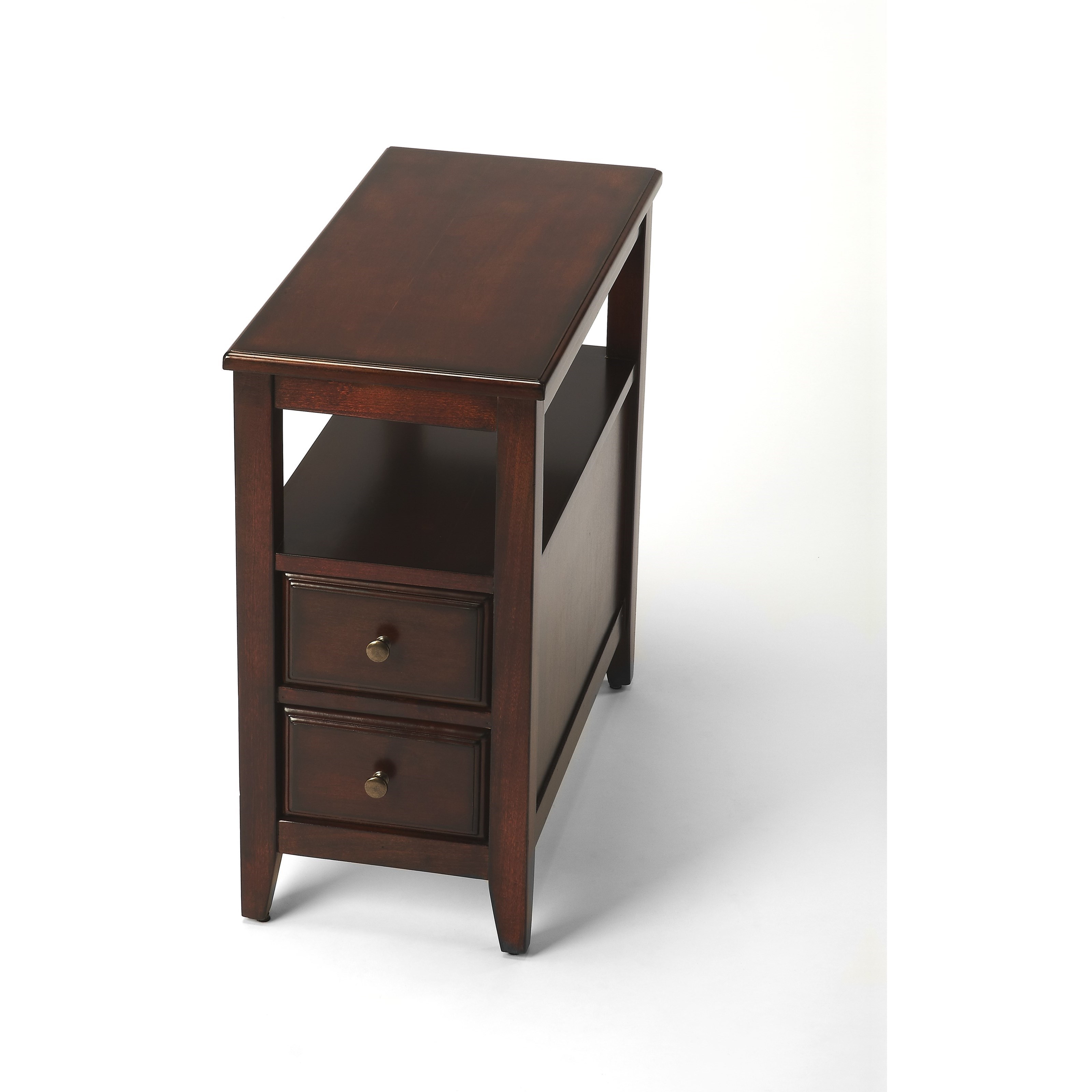 Butler Specialty Company Plantation Cherry Marcus Plantation Cherry Chairside Table Jacksonville Furniture Mart End Tables