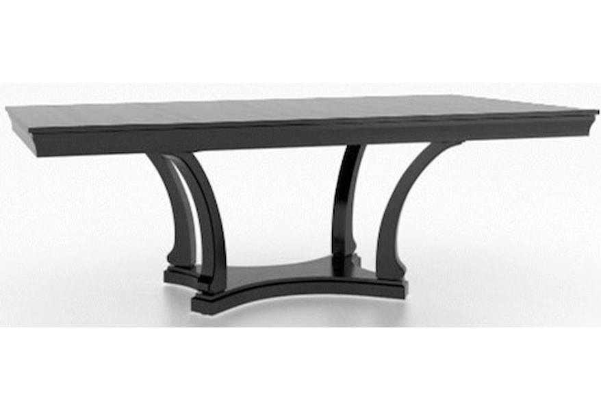 Canadel Classic Customizable Rectangular Dining Table With Single