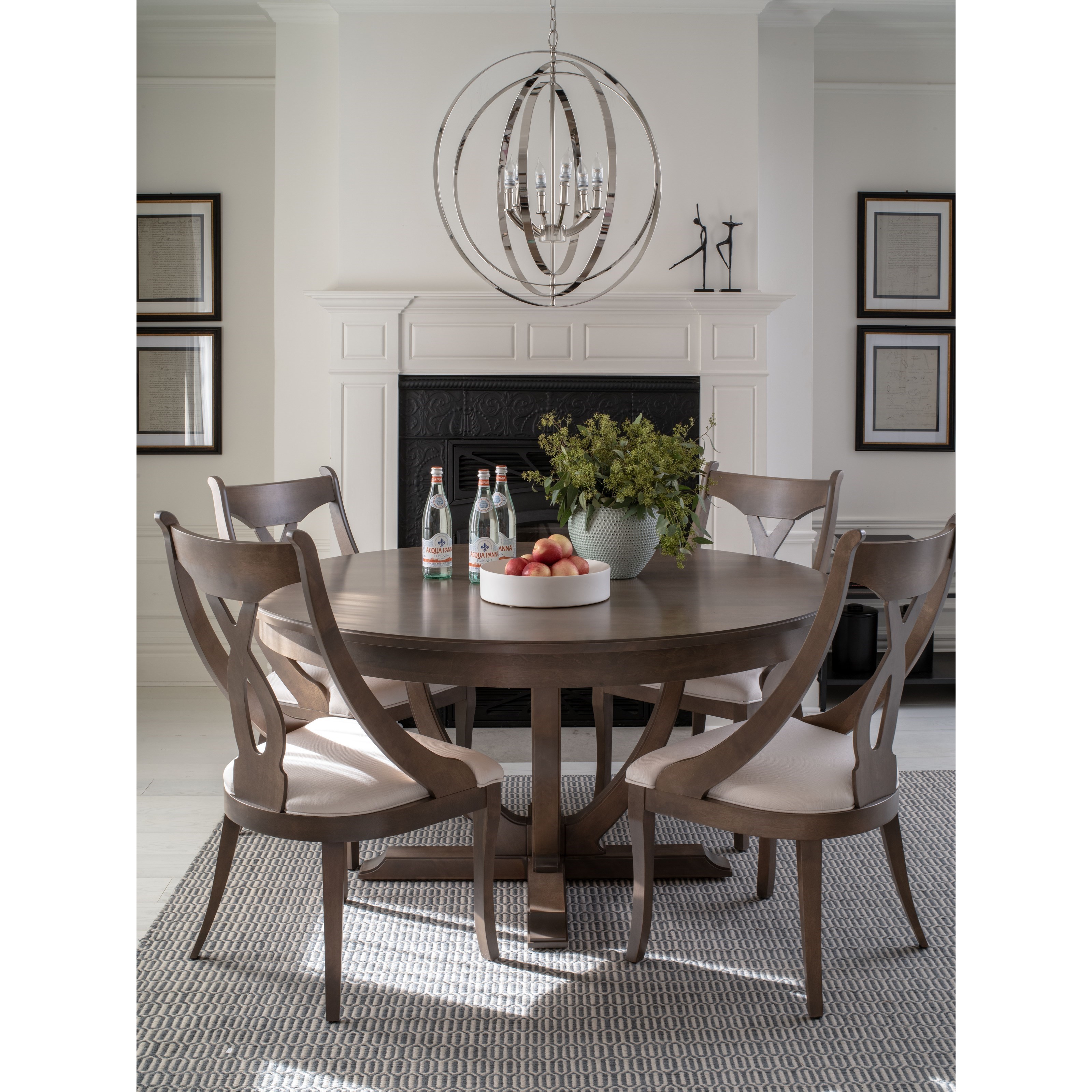 Canadel Classic Round Dining Table Set Turk Furniture Dining 5 Piece Sets