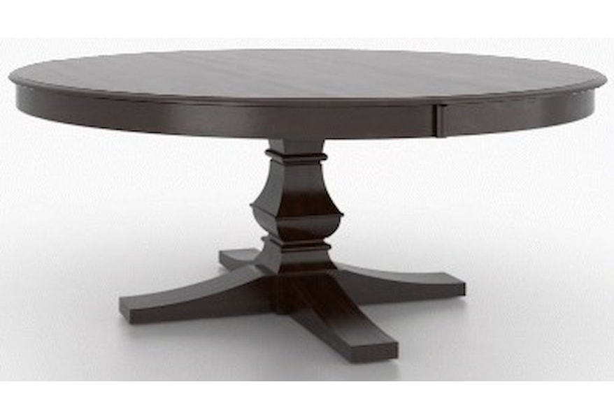 Canadel Classic Trn072721818gtpaf Bas 8xcnn05013 9 Piece 72 Round Dining Table Set Becker Furniture Dining 7 Or More Piece Sets