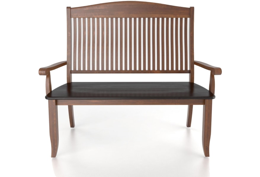 Canadel Custom Dining Bnn002321811mpc Customizable Slat Back Bench