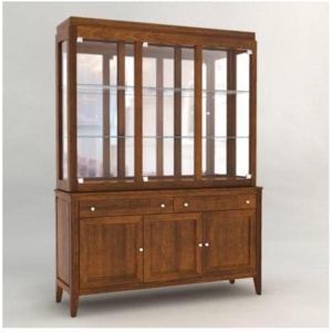 Canadel Custom Dining Customizable 60 Inch Hutch Buffet China Cabinet Dunk Bright Furniture China Cabinets
