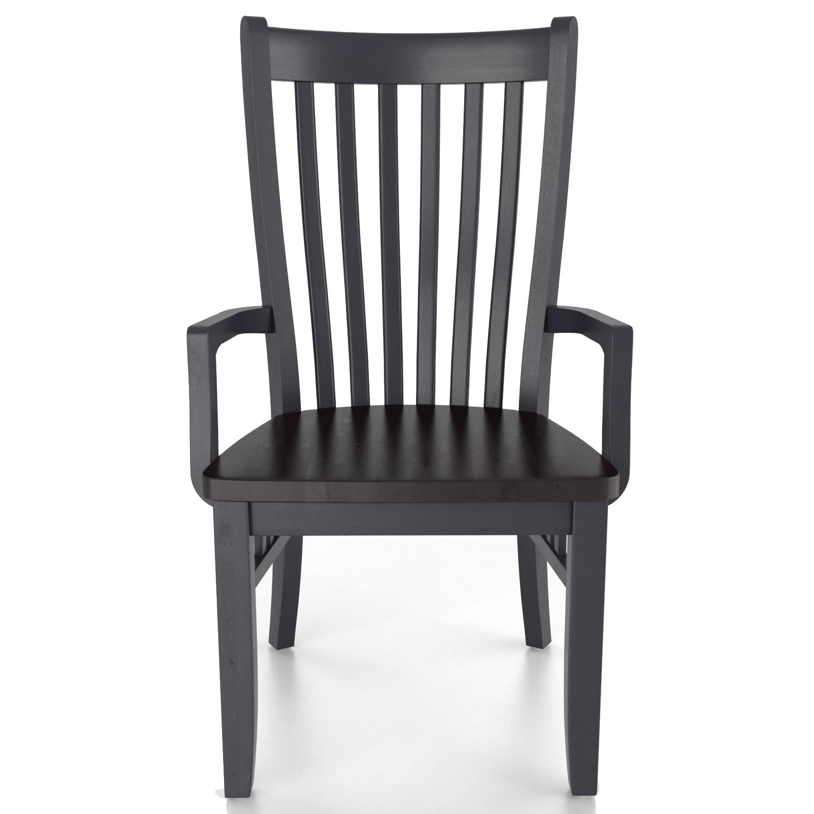 Canadel Custom Dining Customizable Armchair Wood Seat Wilson S Furniture Dining Arm Chairs