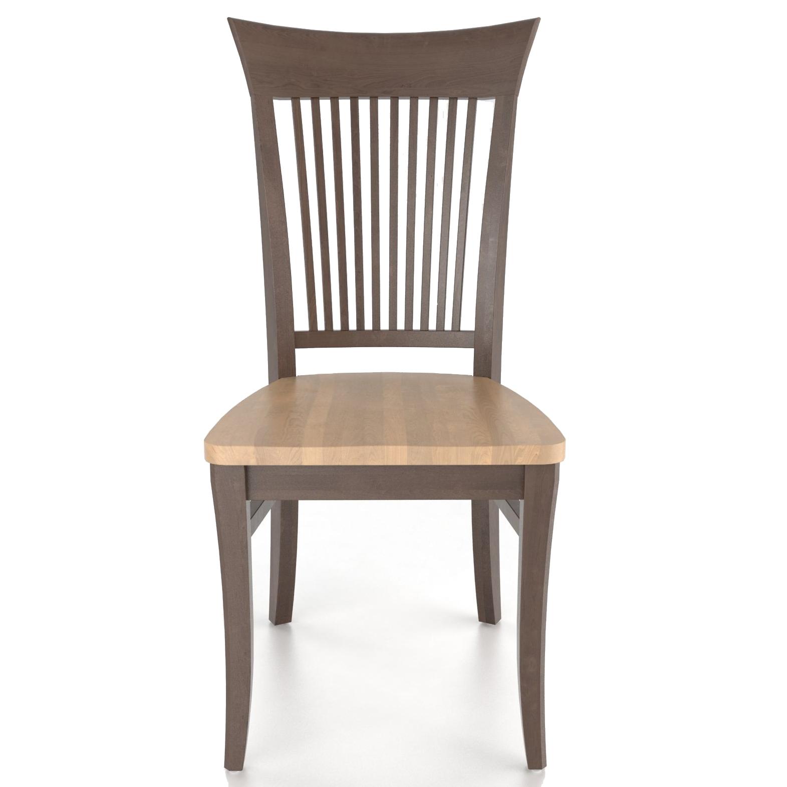 Canadel Custom Dining Customizable Slat Back Side Chair Wood