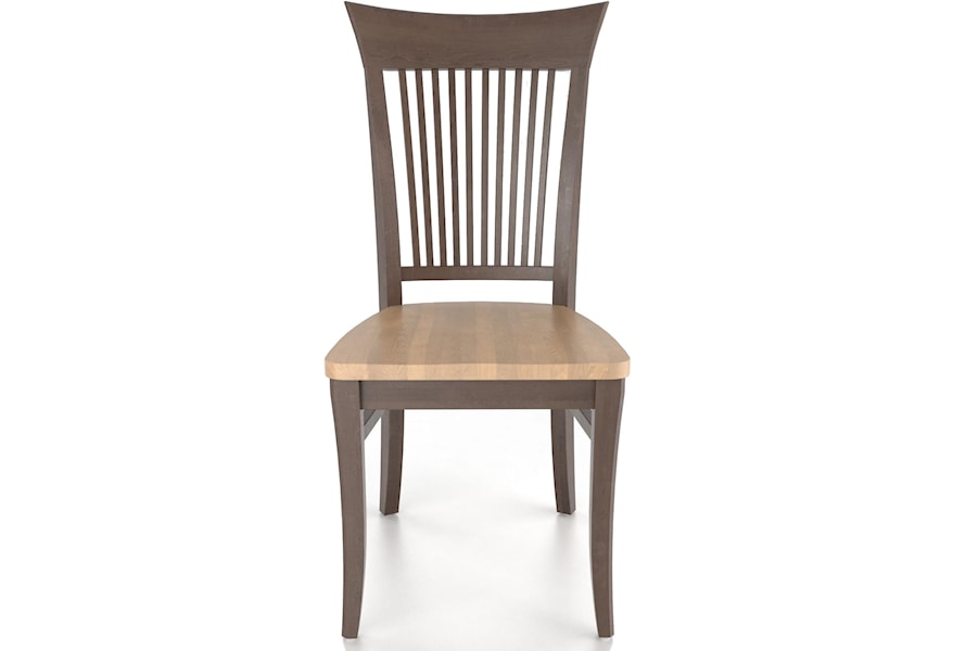 Canadel Custom Dining Customizable Slat Back Side Chair Wood