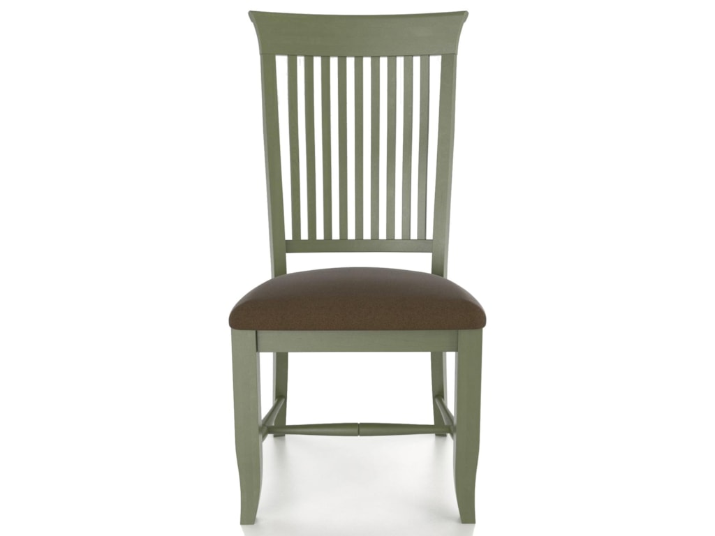 Canadel Custom Dining Customizable Slat Back Upholstered Side