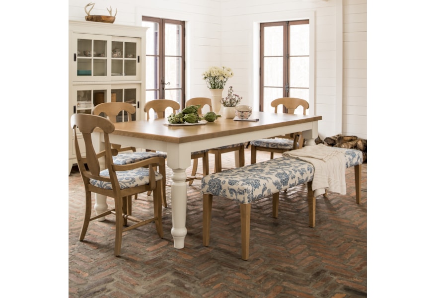 Canadel Custom Dining Customizable Rectangular Dining Table Set