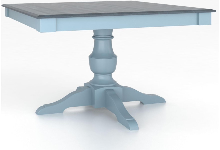 Canadel Custom Dining Tables Customizable Square Table With Pedestal Belfort Furniture Kitchen Tables