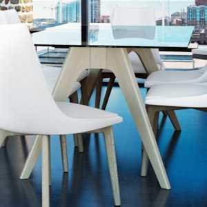 Canadel Downtown Custom Dining Contemporary Customizable Glass Top Dining Table Saugerties Furniture Mart Dining Tables