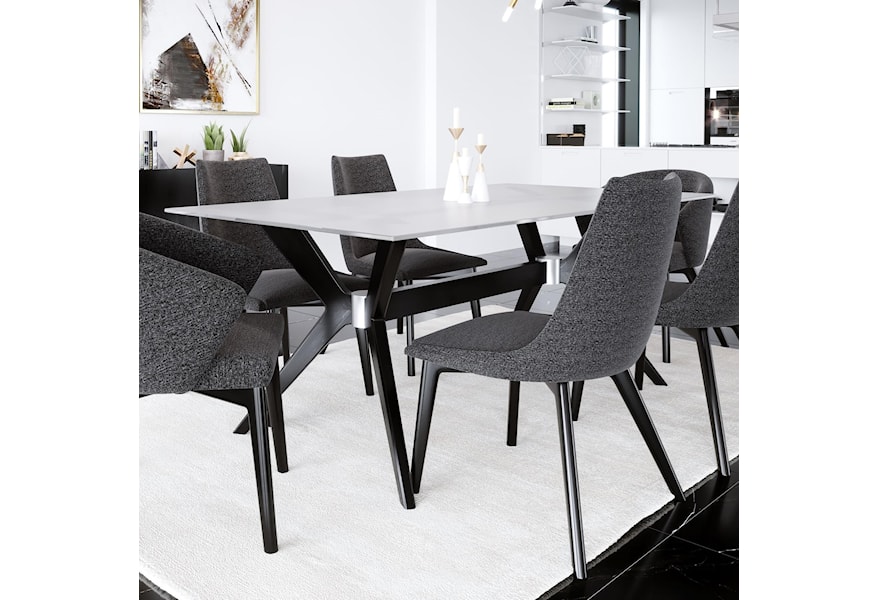 Canadel Downtown Custom Dining Gre04072wh34mdpnf Bas Customizable Glass Top Dining Table Becker Furniture Dining Tables
