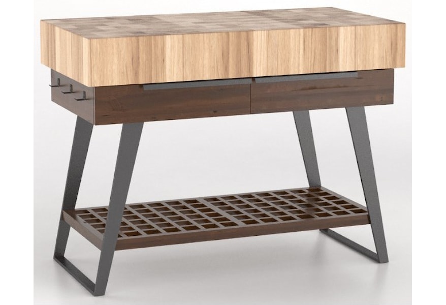 Canadel East Side Customizable Kitchen Island With Butcher Block