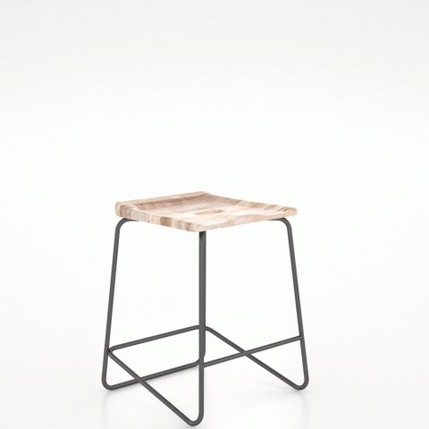 metal saddle stool