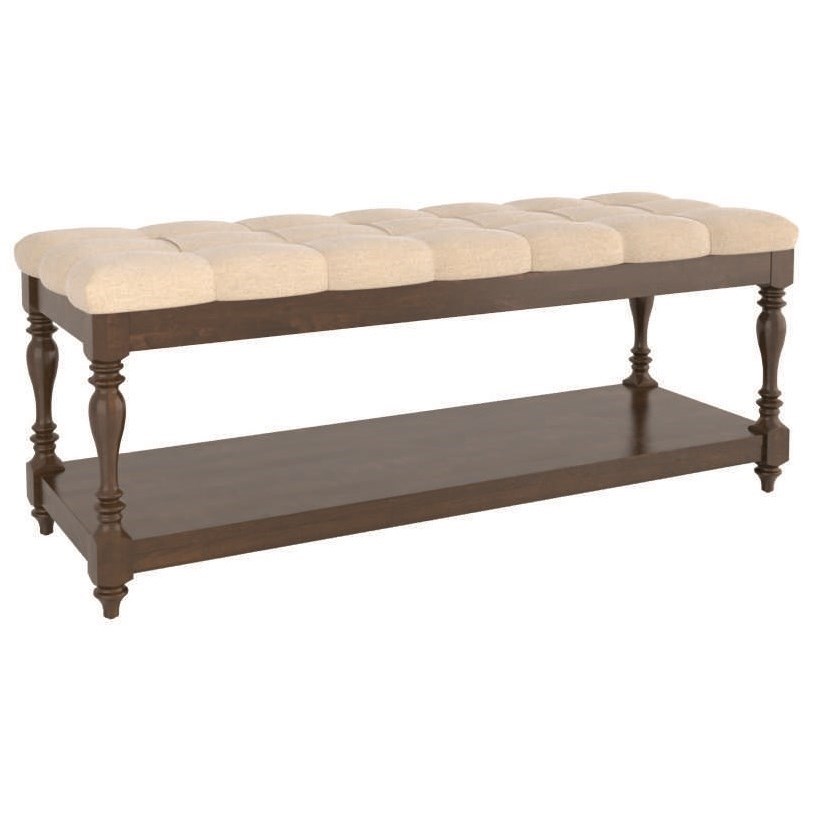 Canadel Farmhouse Chic Customizable Upholstered Bench With Tufted