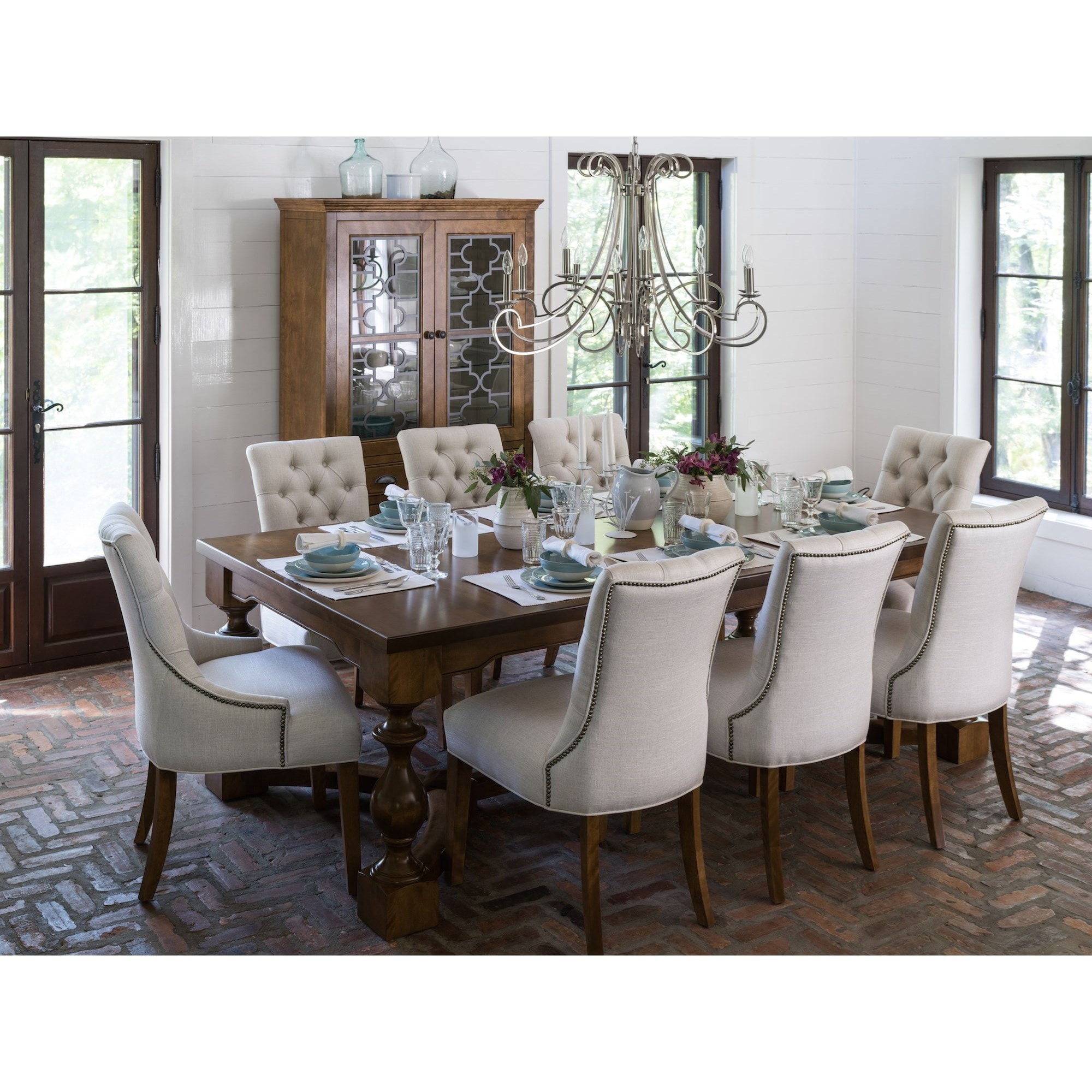 Farm Table Dining Room Set Sideboard Buffet Furniture Home Living Kromasol Com