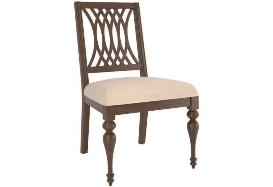 Canadel Farmhouse Cnn05158jn19mfa Customizable Dining Side Chair With Cutout Back Design Becker Furniture Dining Side Chairs